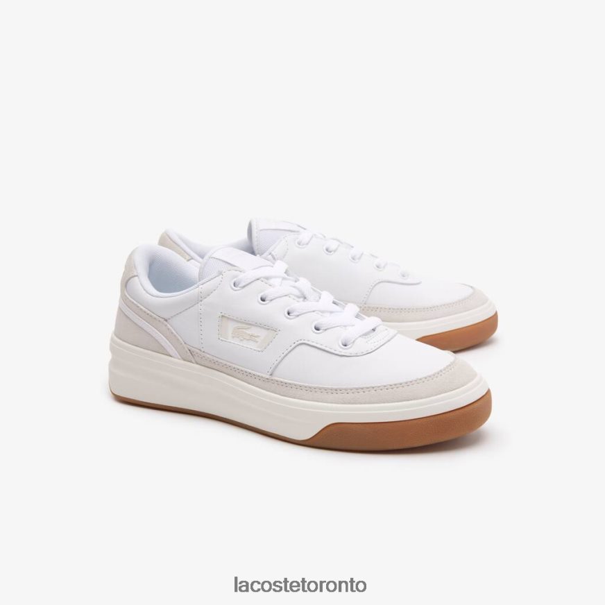 Shoes Lacoste x Goop G80 Leather Sneakers White  Off White Women Z60BPR2760