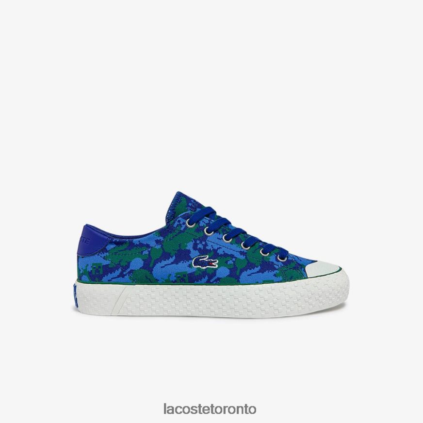 Shoes Lacoste x Minecraft Gripshot Canvas Sneakers Blue/Green Women Z60BPR2734