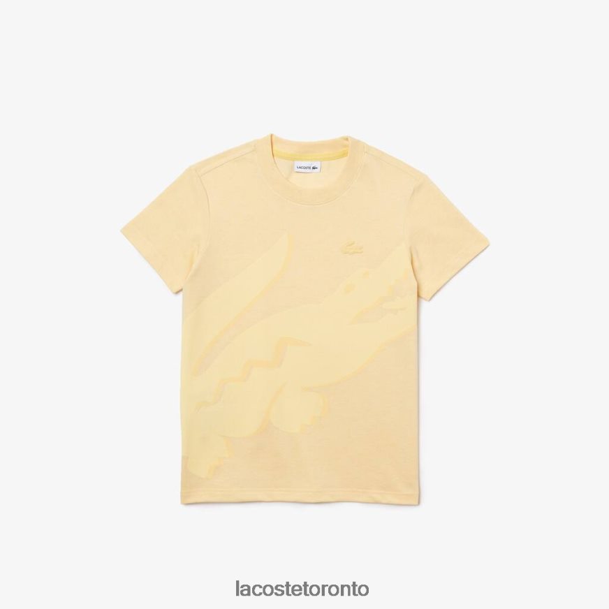 Clothing Lacoste Organic Cotton Pique T-Shirt Yellow Kids Z60BPR3142