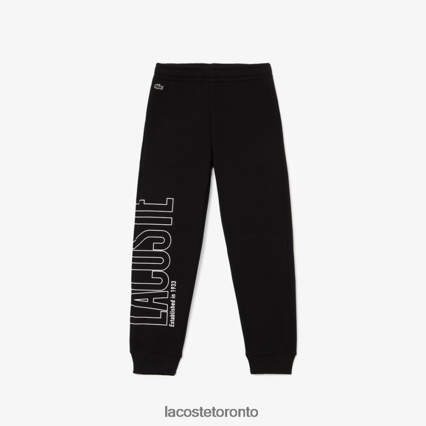 Clothing Lacoste Branded Trackpants Black Kids Z60BPR3187