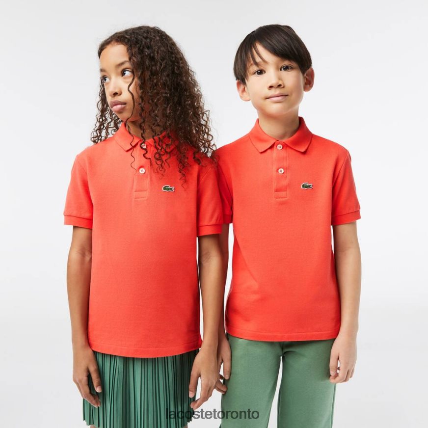 Clothing Lacoste Regular Fit Petit Pique Polo Orange Kids Z60BPR3007