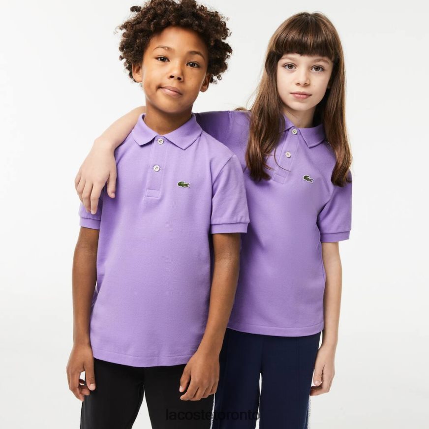 Clothing Lacoste Regular Fit Petit Pique Polo Purple Kids Z60BPR3181