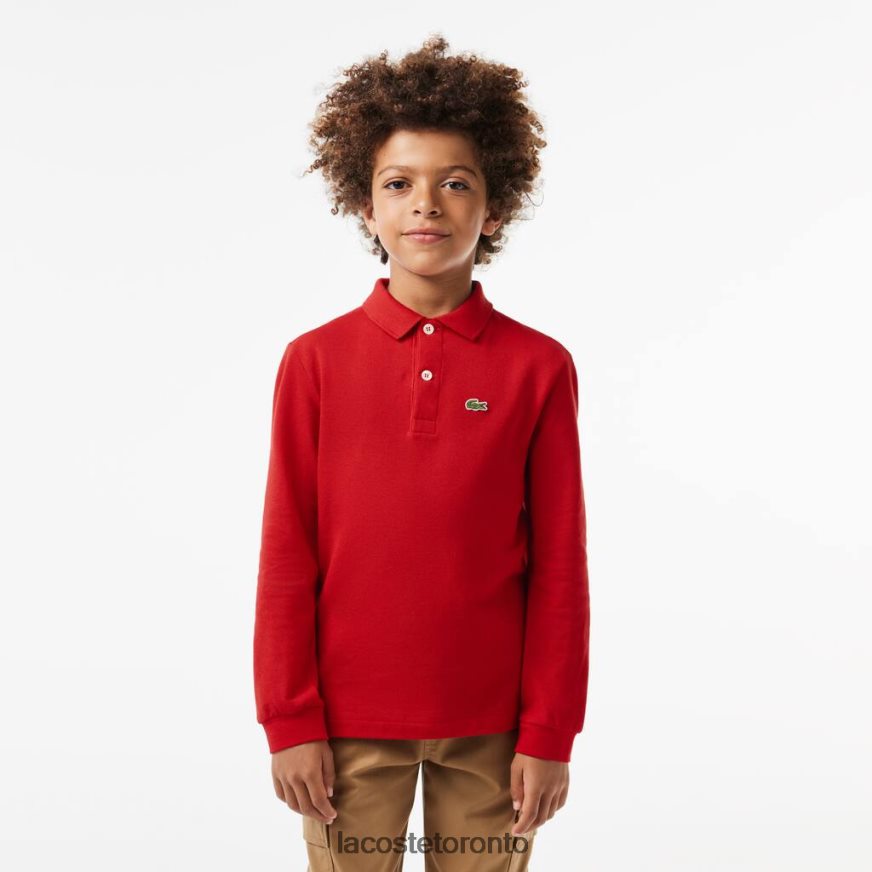 Clothing Lacoste Regular Fit Petit Pique Polo Red Kids Z60BPR2952