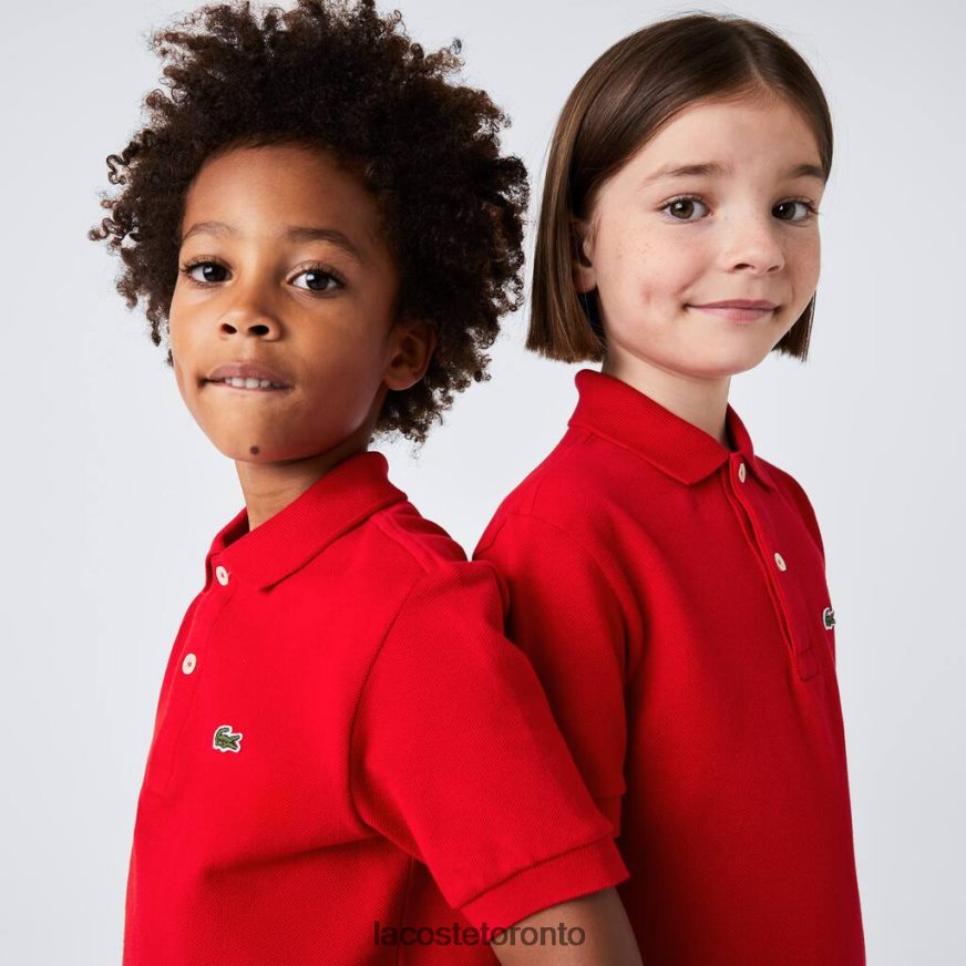 Clothing Lacoste Regular Fit Petit Pique Polo Red Kids Z60BPR3135