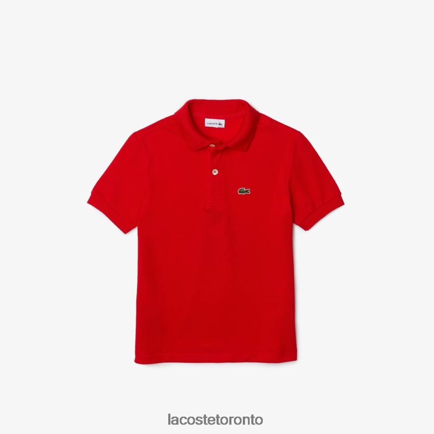 Clothing Lacoste Regular Fit Petit Pique Polo Red Kids Z60BPR3171