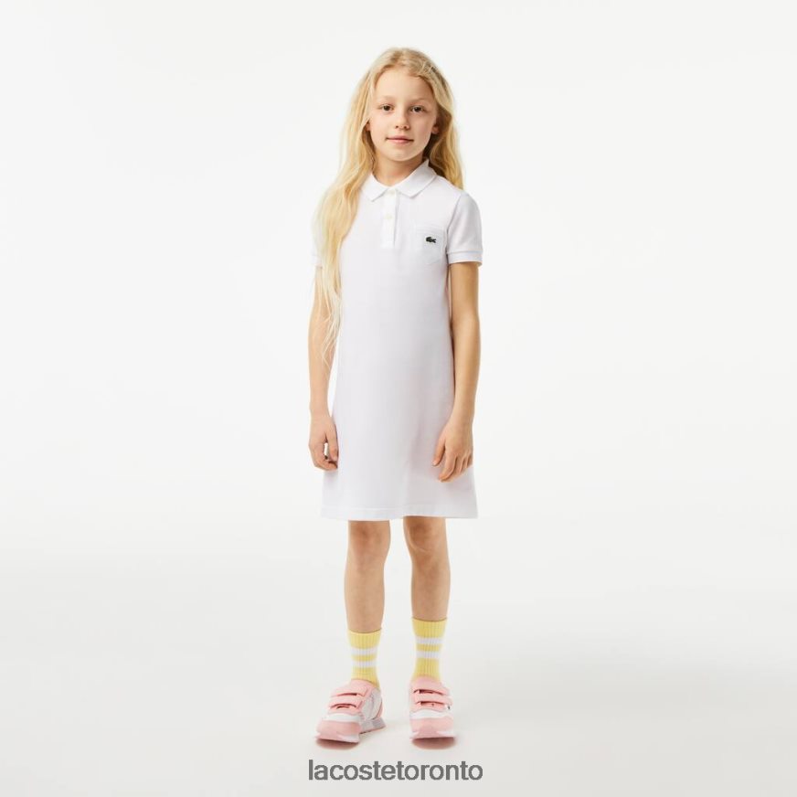 Clothing Lacoste Cotton Polo Dress White Kids Z60BPR3082