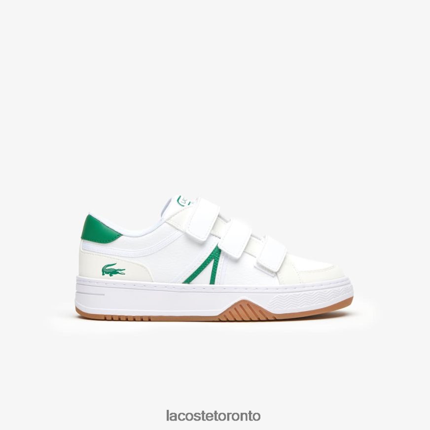 Shoes Lacoste L001 Synthetic Sneackers White/Green Kids Z60BPR3325