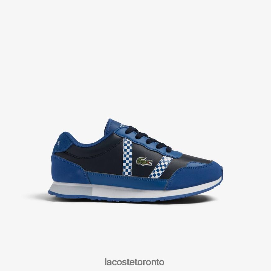 Shoes Lacoste Partner Synthetic Sneakers Navy & Blue Kids Z60BPR3310