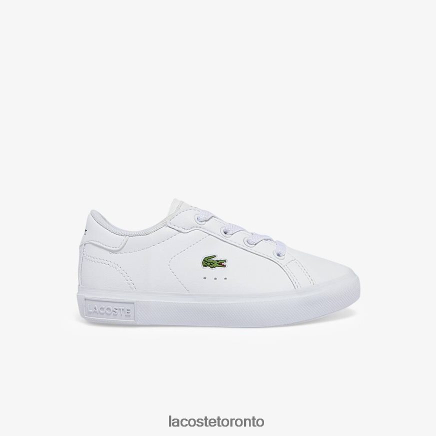 Shoes Lacoste Powercourt Synthetic Sneakers White Kids Z60BPR2935