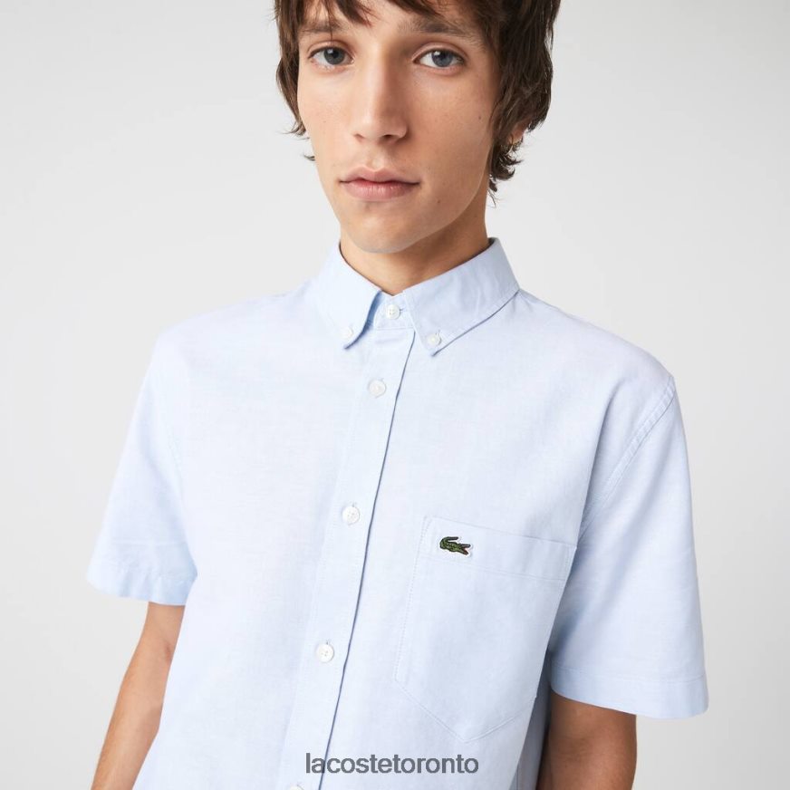 Clothing Lacoste Regular Fit Cotton Shirt Blue Men Z60BPR451