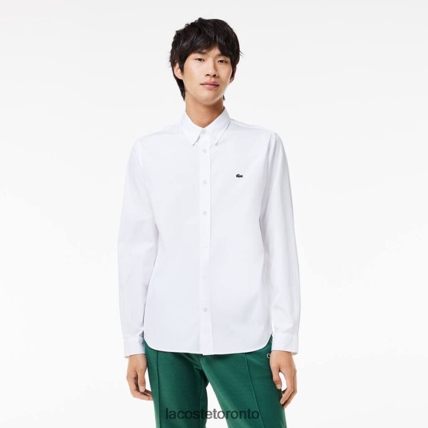 Clothing Lacoste Regular Fit Premium Cotton Shirt White Men Z60BPR1494