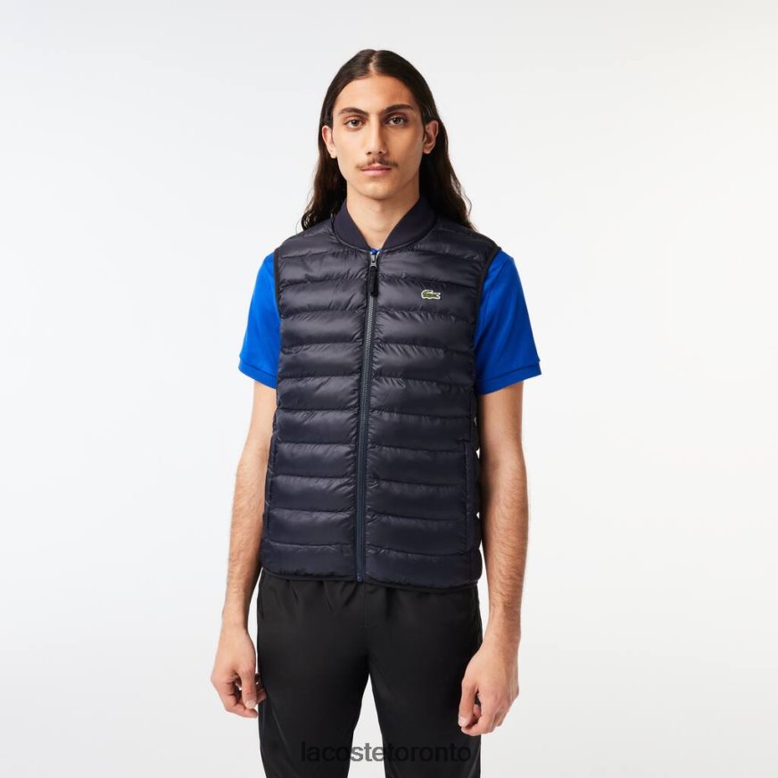 Clothing Lacoste Padded Water-Repellent Vest Navy Blue Men Z60BPR1253