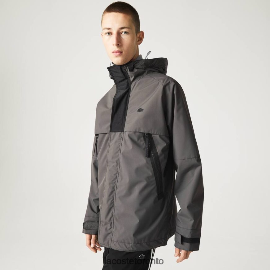 Clothing Lacoste Water-Repellent Parka Black Men Z60BPR1257