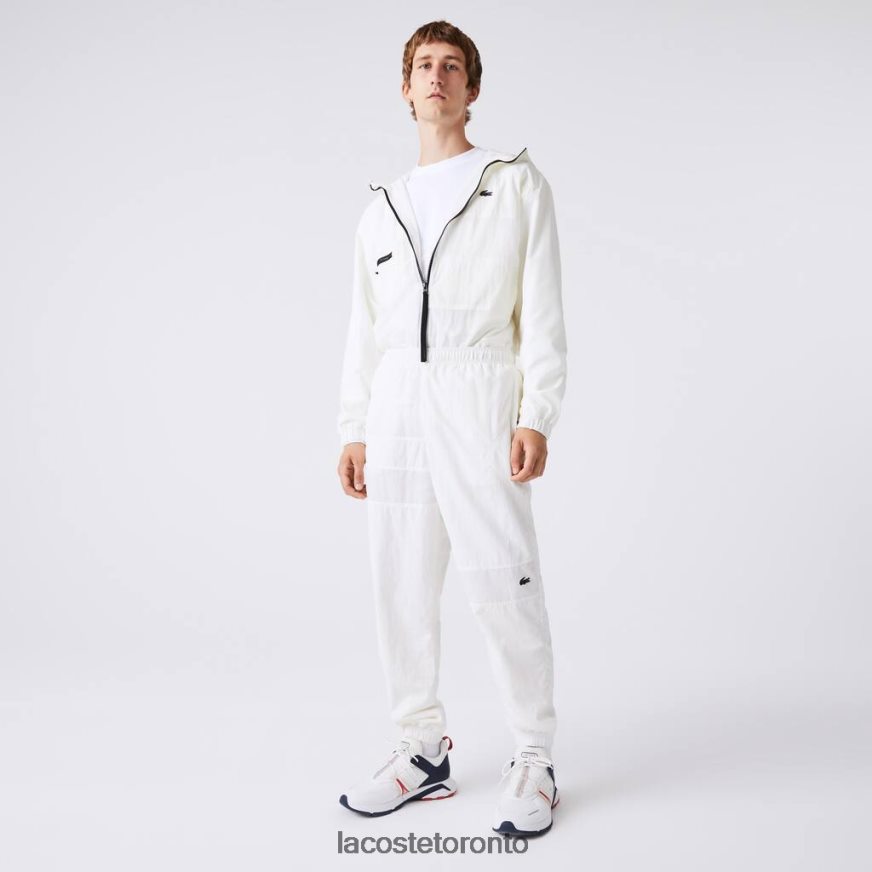 Clothing Lacoste Patchwork Water-Repellent Trackpants White Men Z60BPR1106