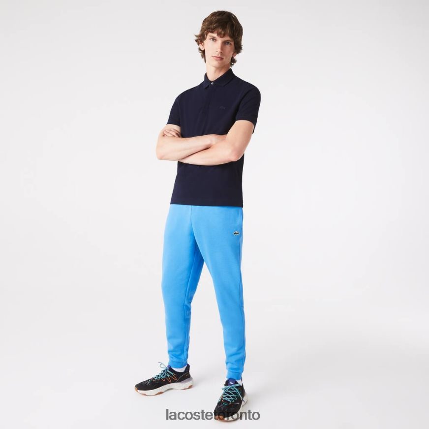 Clothing Lacoste Tapered Fit Fleece Trackpants Blue Men Z60BPR1086