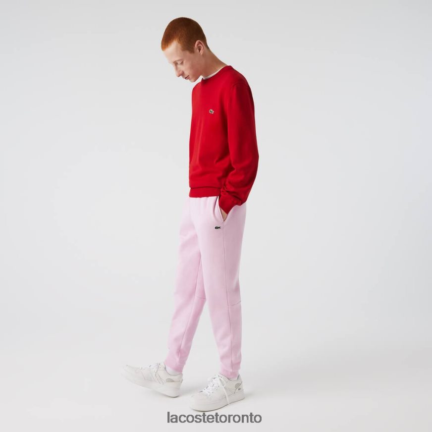 Clothing Lacoste Tapered Fit Fleece Trackpants Pink Men Z60BPR1014