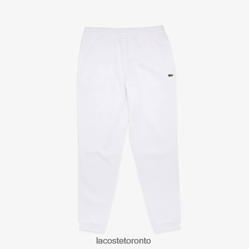 Clothing Lacoste Tapered Fit Fleece Trackpants White Men Z60BPR346