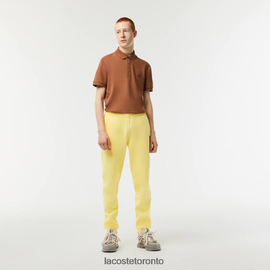 Clothing Lacoste Tapered Fit Fleece Trackpants Yellow Men Z60BPR349