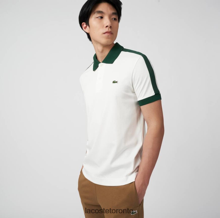 Clothing Lacoste Classic Fit Contrast Collar Polo White Men Z60BPR582