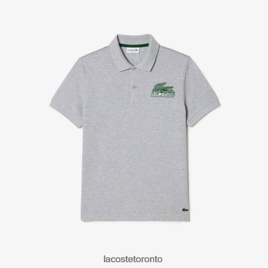 Clothing Lacoste Cotton Mini-Pique Polo Grey Chine Men Z60BPR102