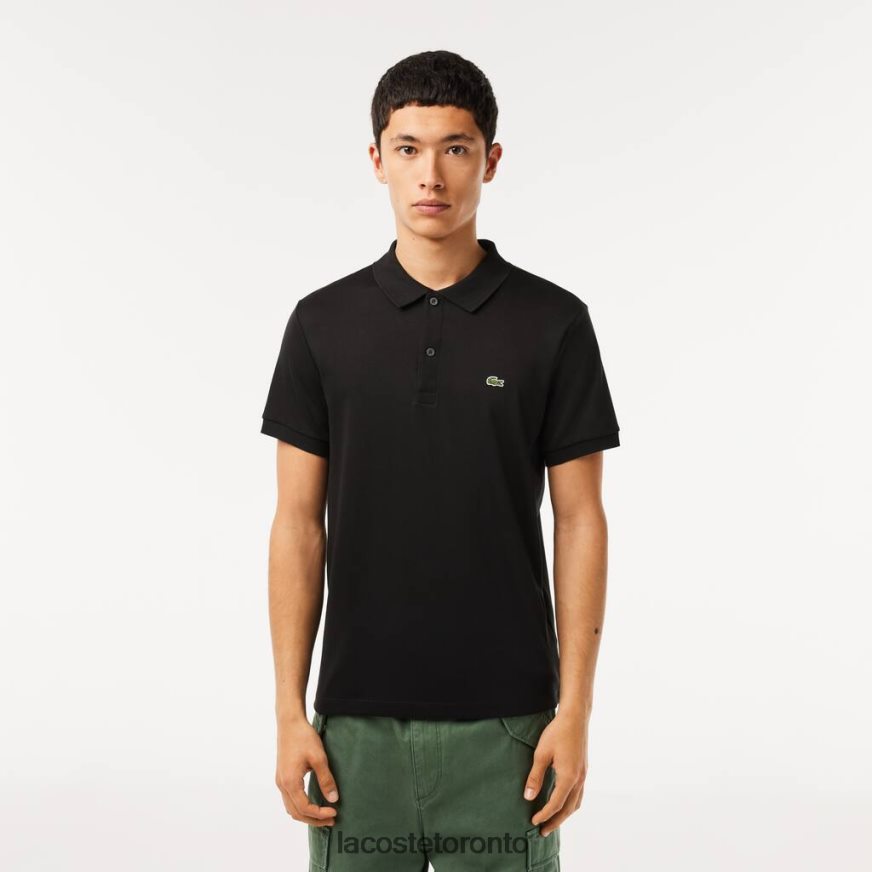 Clothing Lacoste Regular Fit Pima Cotton Polo Black Men Z60BPR807