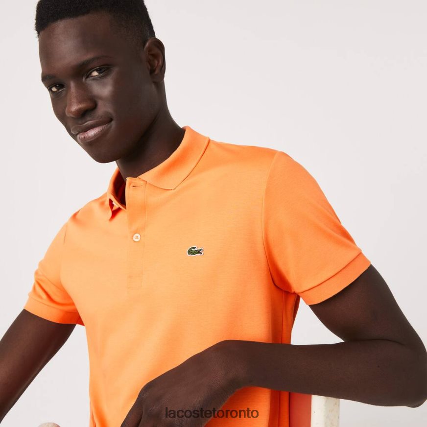 Clothing Lacoste Regular Fit Pima Cotton Polo Orange Men Z60BPR946