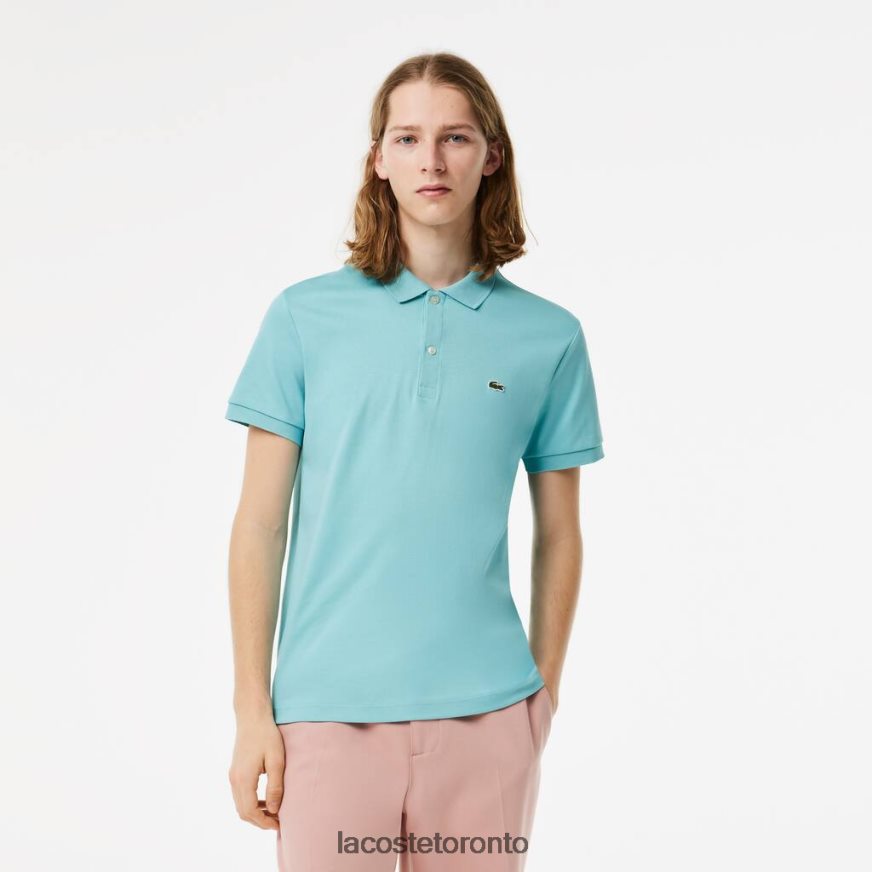 Clothing Lacoste Regular Fit Pima Cotton Polo Turquoise Men Z60BPR257