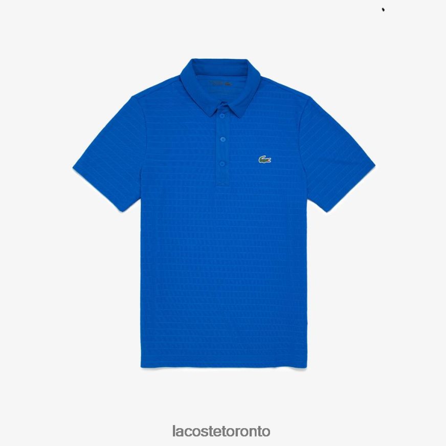 Clothing Lacoste SPORT Textured Breathable Golf Polo Blue Men Z60BPR68