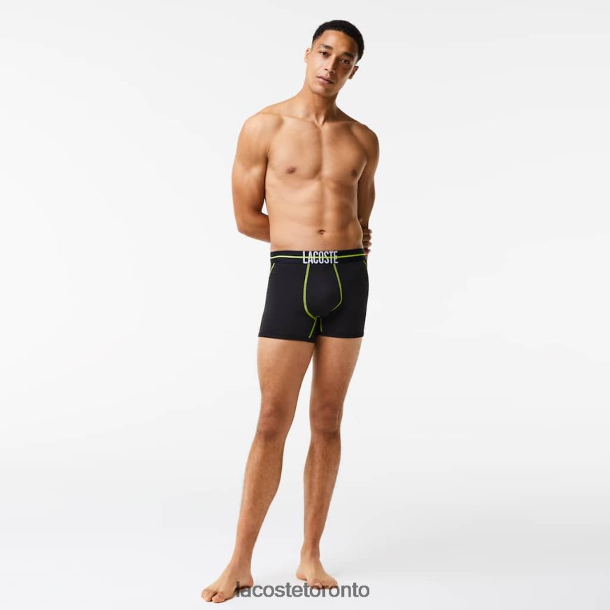 Clothing Lacoste Seamless Jersey Trunk Black/Yellow Men Z60BPR1492