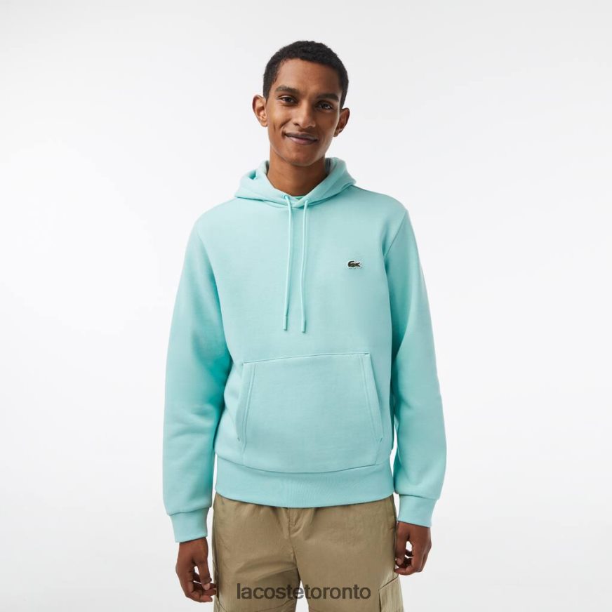 Clothing Lacoste Organic Cotton Hooded Sweatshirt Mint Men Z60BPR294