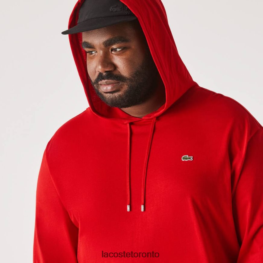 Clothing Lacoste Hooded T-Shirt Red Men Z60BPR783