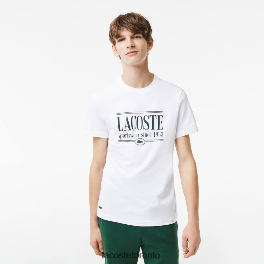 Clothing Lacoste Regular Fit Jersey T-Shirt White Men Z60BPR106