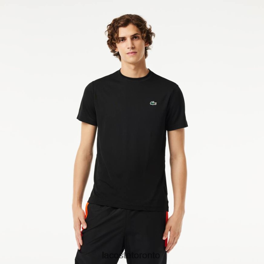 Clothing Lacoste SPORT Breathable Pique T-Shirt Black Men Z60BPR672