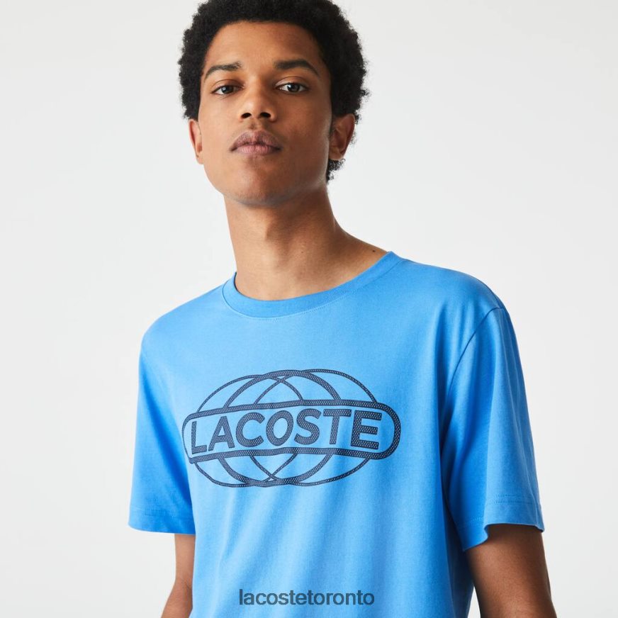 Clothing Lacoste SPORT Organic Jersey T-Shirt Blue Men Z60BPR696