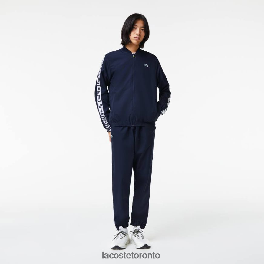 Clothing Lacoste SPORT Printed Tennis Tracksuit Navy Blue Men Z60BPR1172