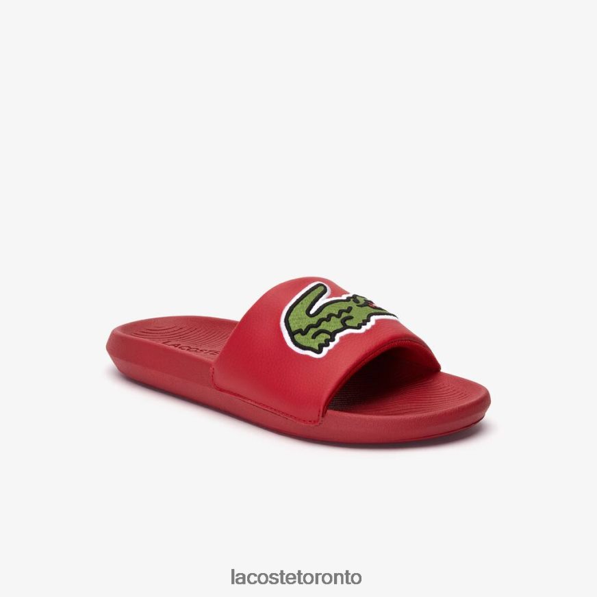 Shoes Lacoste Croco Synthetic Slides Red/Green Men Z60BPR1810