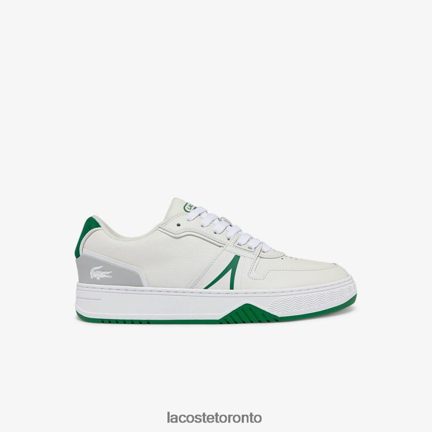 Shoes Lacoste L001 Leather Sneakers White/Green Men Z60BPR1840