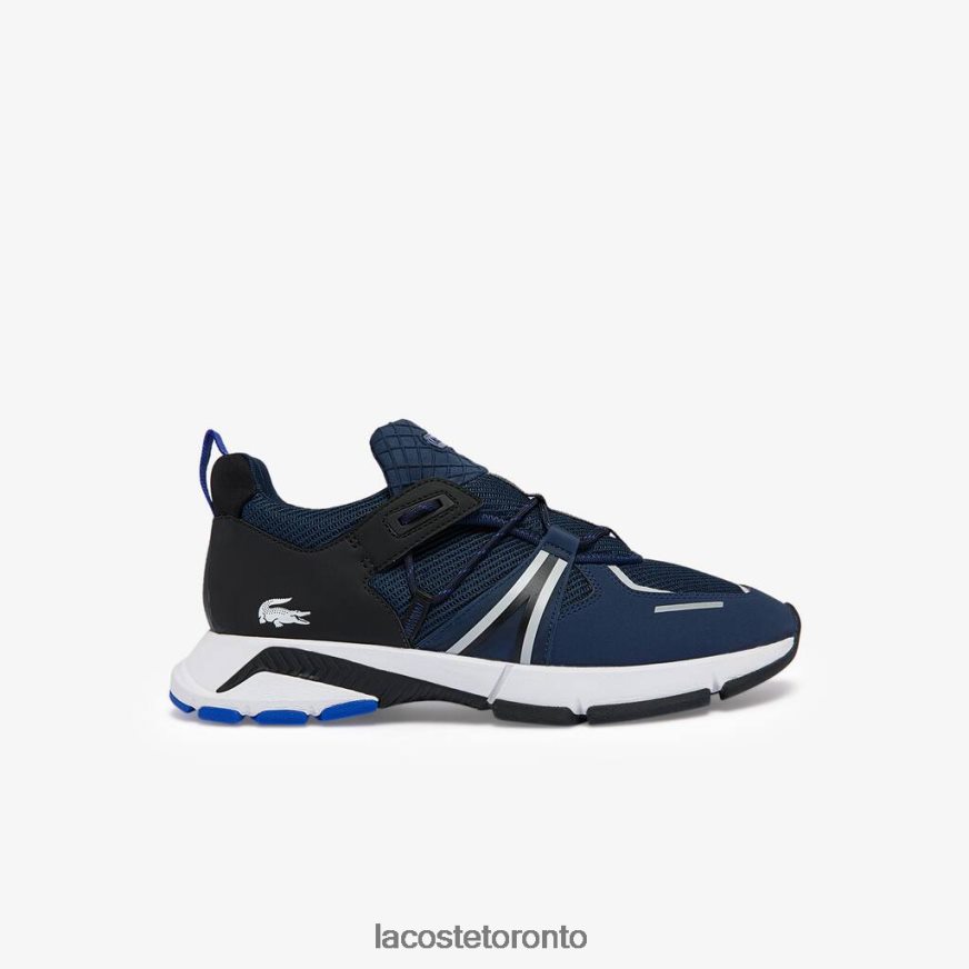 Shoes Lacoste L003 Textile Sneakers Navy & White Men Z60BPR1797