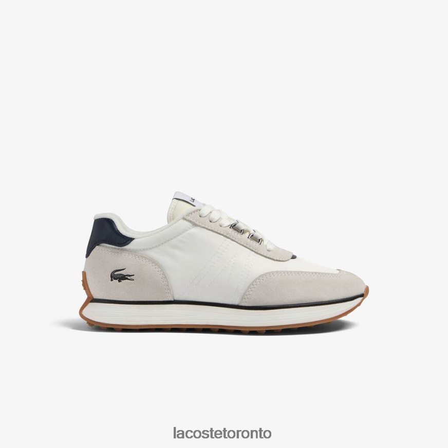 Shoes Lacoste L-Spin Textile Sneakers White & Navy Men Z60BPR1748