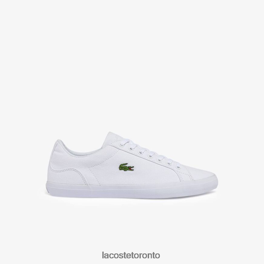 Shoes Lacoste Lerond Canvas Sneakers White Men Z60BPR1907