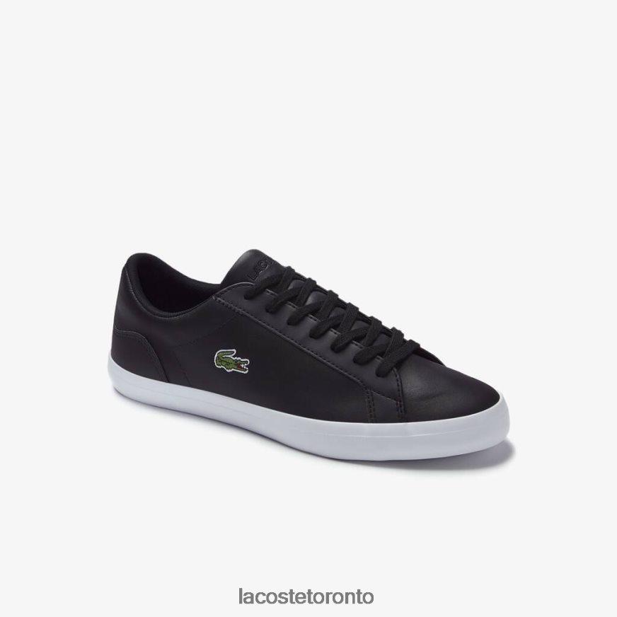 Shoes Lacoste Lerond Leather Sneakers Black Men Z60BPR1716