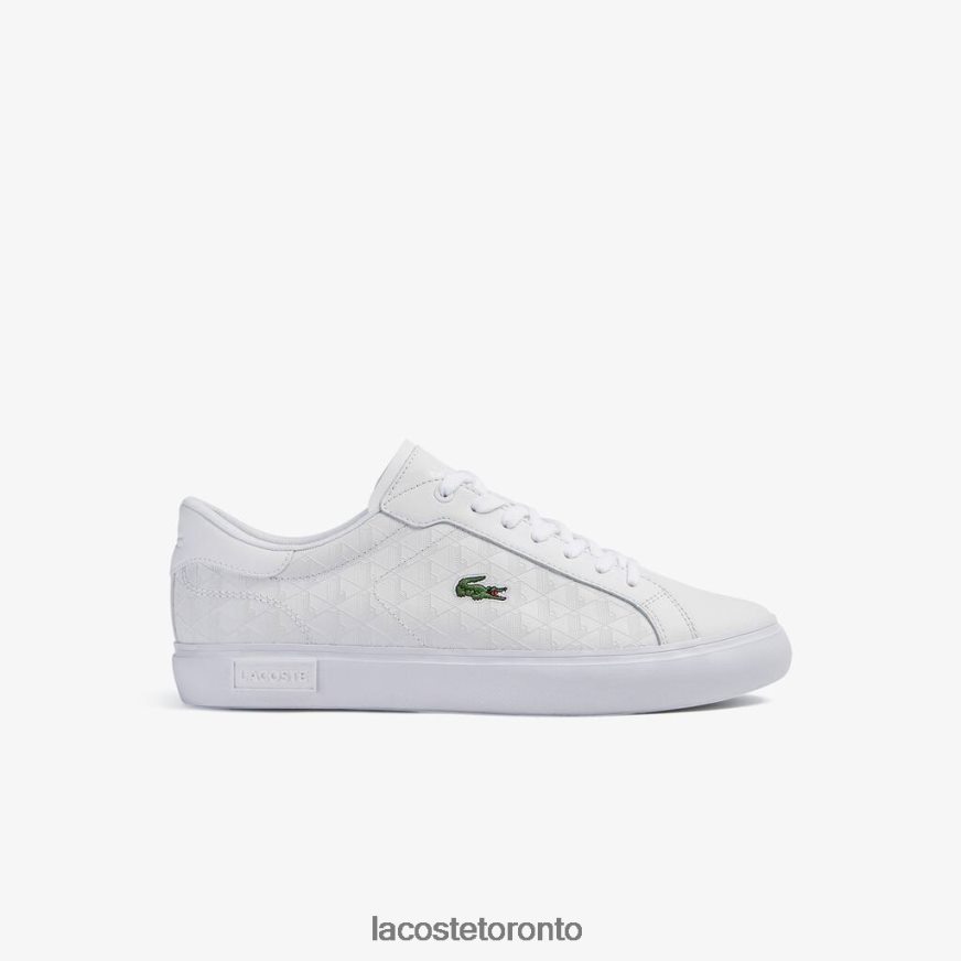 Shoes Lacoste Powercourt Leather Sneakers White Men Z60BPR1703