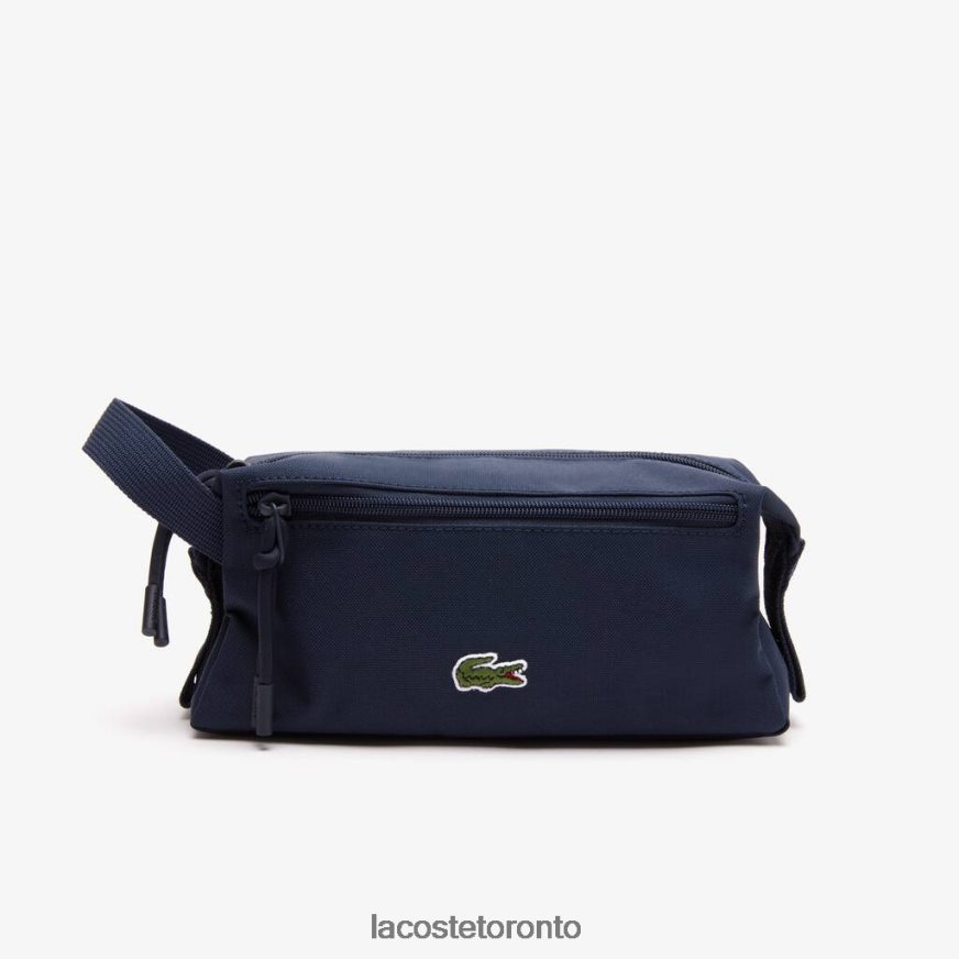 Bags & Leather Goods Lacoste Zippered Toiletry Bag Peacoat Unisex Z60BPR2122