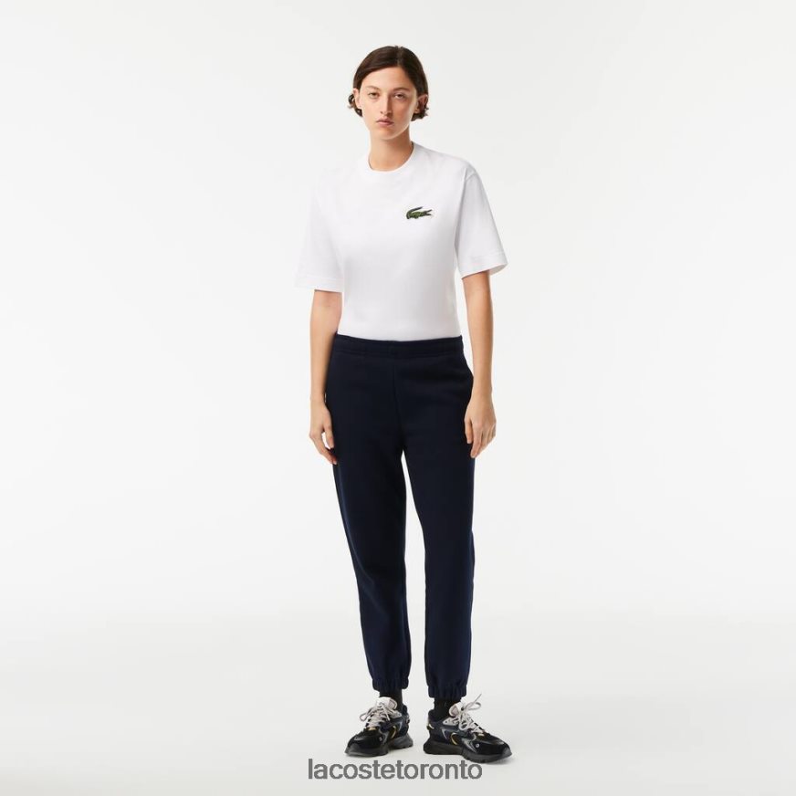 Clothing Lacoste Blended Cotton Joggers Navy Blue Women Z60BPR2413