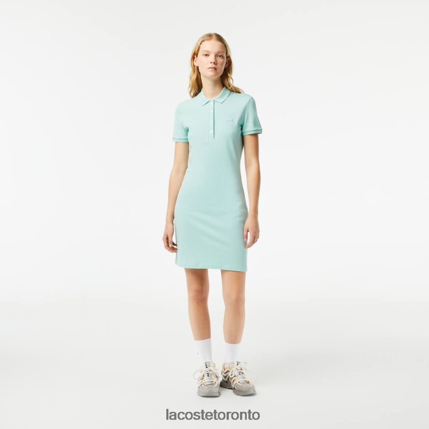 Clothing Lacoste Stretch Cotton Pique Polo Dress Mint Women Z60BPR2368