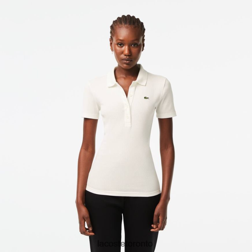 Clothing Lacoste Organic Cotton Polo Shirt White Women Z60BPR2375