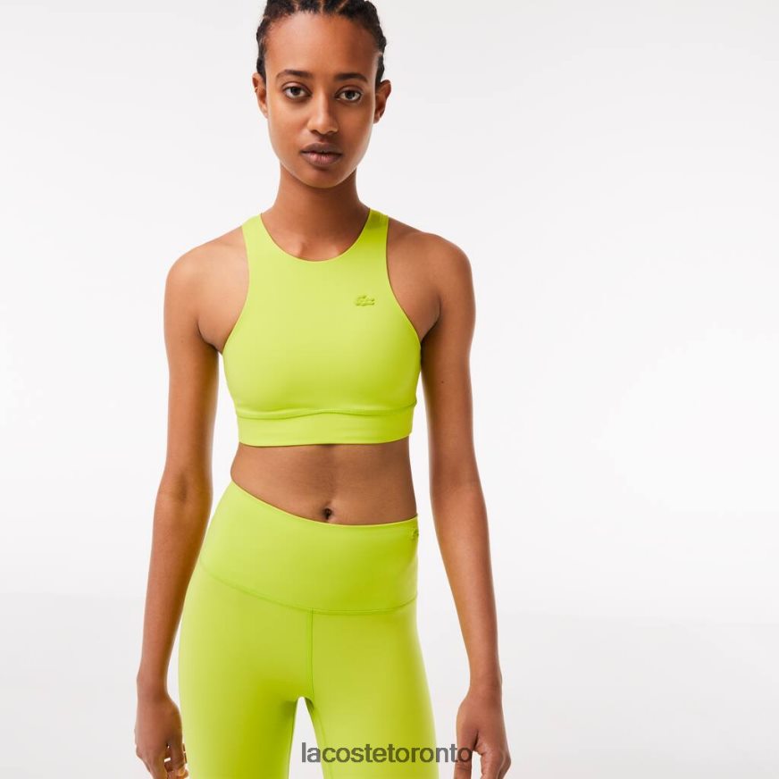 Clothing Lacoste Seamless SPORTs Bra Yellow Women Z60BPR2550