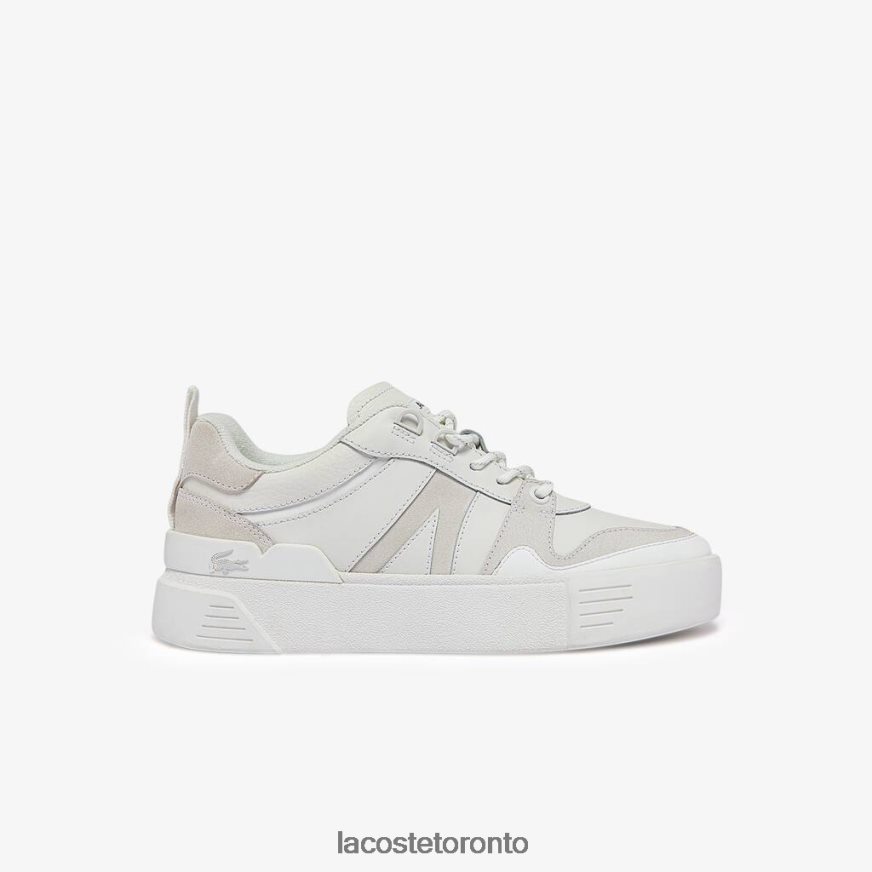 Shoes Lacoste L002 Leather Sneakers White Women Z60BPR2708