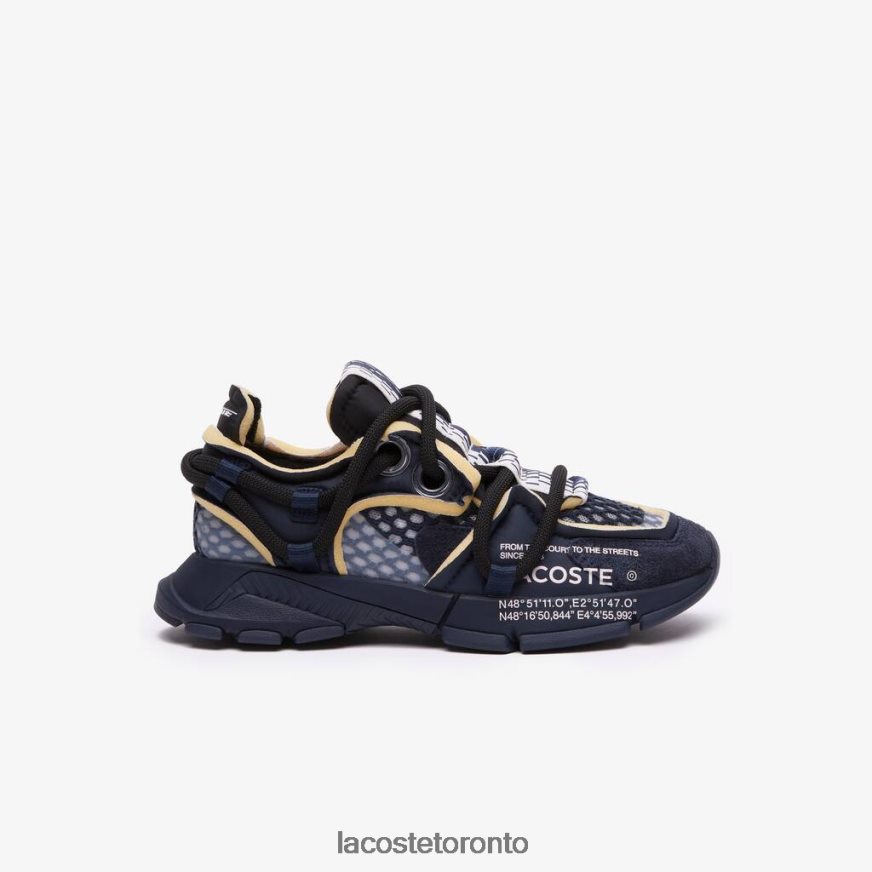 Shoes Lacoste L003 Active Runway Textile Sneakers Navy Women Z60BPR2690