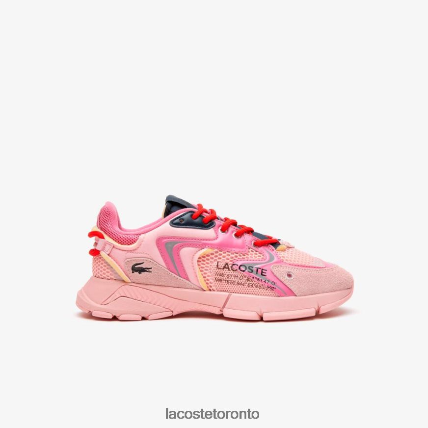 Shoes Lacoste L003 Neo Textile Sneakers Pink Women Z60BPR2677